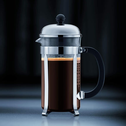 Bodum Chambord 8-Cup Coffee Maker, 34-Ounce, Matte Chrome