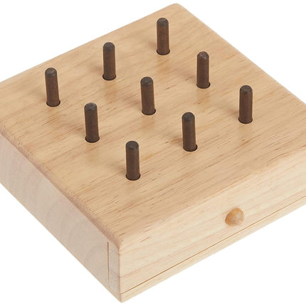 Baseline - 453602 453602 9 Hole Wooden Pegboard to Improve Fine Motor Coordination, Finger Dexterity, Concentration and Increase Reactionary Speed., Model:12-3141