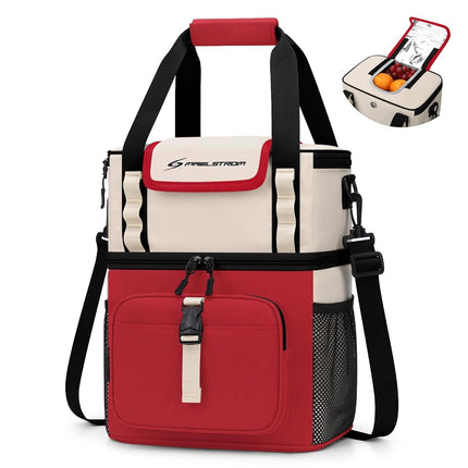 Maelstrom Fiambrera para Mujer, Bolsa de Almuerzo Aislada de 20L para Hombre, Bolsa Térmica de Doble Cubierta a Prueba de Fugas, Nevera Portátil Blanda con Tapa Abatible de Acceso Rápido