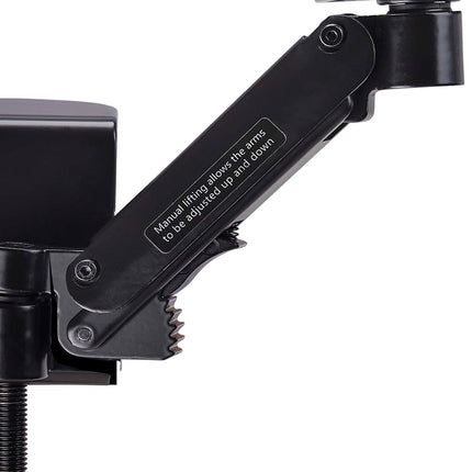 StarTech.com Adjustable Arm Rest for Office Desk, Ergonomic Arm/Elbow Support, 360-Degree Rotation, Clamp-On/No Drill Install