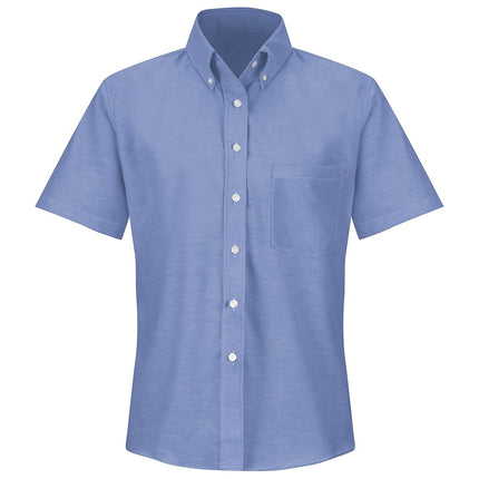 Red Kap Women's Executive Oxford Shirt, Light Blue, 10