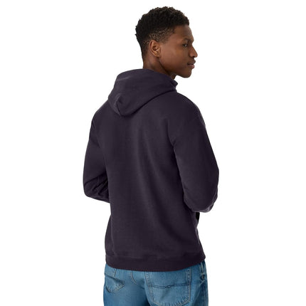 Hanes Mens Men's EcoSmart Hoodie, Midweight Fleece Sweatshirt, Pullover Hooded Sweatshirt for Men, Dark Eggplant, S