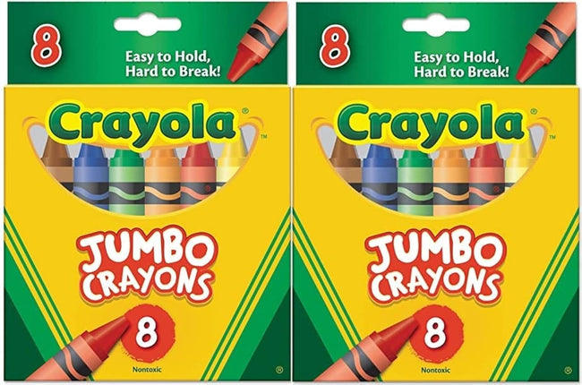 Crayola 8-Pack Crayons - Jumbo (So Big) Size Size,