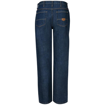Red Kap Men's Relaxed Fit Jean, Prewashed Indigo, 48x30