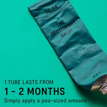 AKT Deodorant Balm 50 mL, Natural Deodorant for Men and Women, Award-Winning, Multi-use, Cream Deo Without Aluminum, Plastic Free, All Genders (SC.04 HALCYON SUMMERS)