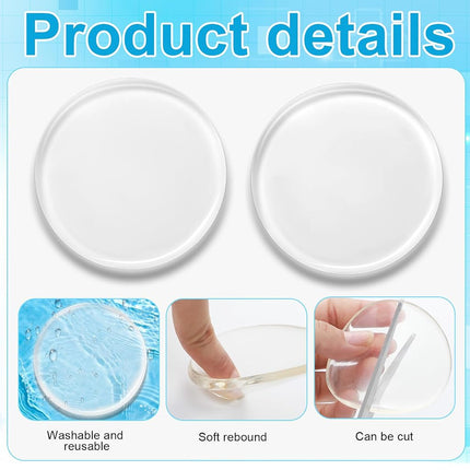 Geiserailie 6 Pcs Amputee Pads Prosthetic Liner Patch Prosthetic Leg Pads Prosthesis Liner for Leg Amputee Gifts, Reduce Friction and Skin Irritation (4.5 Inches)