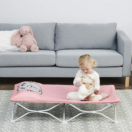 Regalo My Cot Pals Small Single Portable Toddler Bed, Cat, Pink