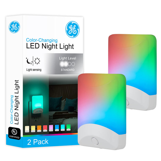 GE Color-Changing LED Night Light, Plug-in, Dusk-t