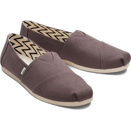TOMS Mens Recycled Cotton Alpargata Loafer Flat, Grey, 13 UK