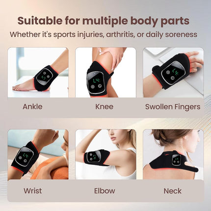 pinfriy Portable 5000mAh Wireless Red Light Therapy Belt for Feet & Ankle, 48pcs LEDs Cordless Infrared Light Therapy Wrist Wrap for Foot Knee Hand Joint Muscle Dogs Cats Horses, 5-30 Timer