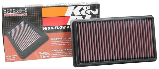 K&N Engine Air Filter: High Performance, Washable Replacement Filter: Compatible 2014-2019 CITROEN/OPEL/PEUGEOT/TOYOTA (C4 SpaceTourer, Jumpy, 3008, 308, 5008, 508, Expert, Traveller, ProAce) 33-3122