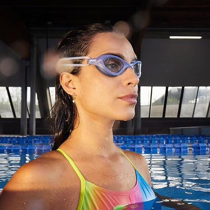 ARENA Unisex 365 Swim Goggles for Fitness Swimmers Comfortable Anti-Fog Watertight Design Non-Mirror Lens Lap Swimming Men and Women, Smoke/Deep Green/Black