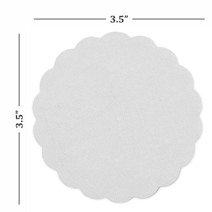 Disposable White Paper Coasters for Drinks, 3.5 Inch Round Coasters for Bar, Cocktail, Beverage, Wine Or Event, 500 Pack Bulk