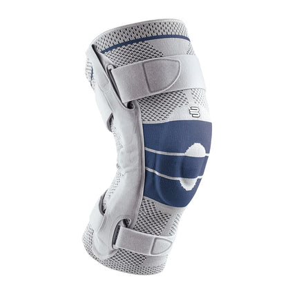 Bauerfeind GenuTrain S - Knee Support - Unisex - For Increased Stabilisation of the Knee Joint after Injury, Surgery or for Chronic Conditions Such as Knee Osteoarthritis or Arthritis - Right Knee - Size 1 - Titanium