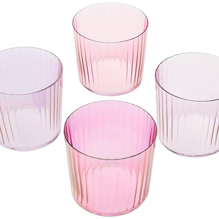 LSA International Gems Tumbler 310ml Assorted Garnet | Set of 4 | Mouthblown & Handmade Glass | Hand Painted | GM02, Yarn