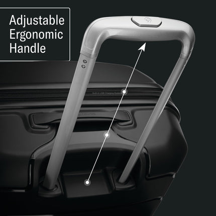 Samsonite Freeform Maleta Grande de 28 Pulgadas con Ruedas Giratorias Duales de 360° - Maleta Documentada - Candado TSA, Apta para Aerolíneas - Hardshell Expansible de Polipropileno Ligero y Duradero - Blanco/Gris