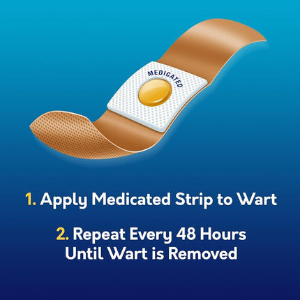 Compound W Wart Remover One Step Pads - Maximum Strength - Waterproof, Medicated, Self-Adhesive Pads Conceal and Protect Common and Plantar Warts While Treating them with Salicylic Acid - 14 Count