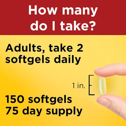 Nature Made 1200 mg Value Size Fish Oil, 150 Count