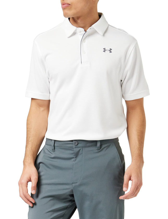 Under Armour Tech Men's Polo Shirt,White/Graphite,