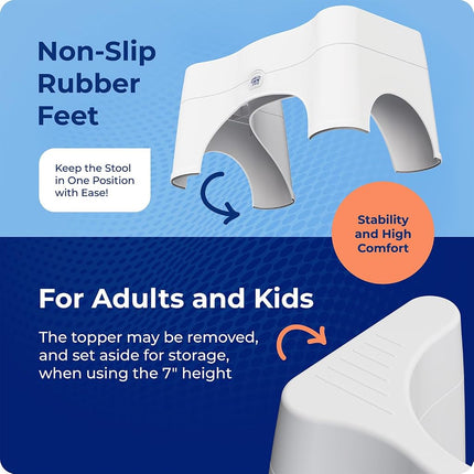 Squatty Potty Adjustable 2.0 Toilet Stool, 1.25 Kg