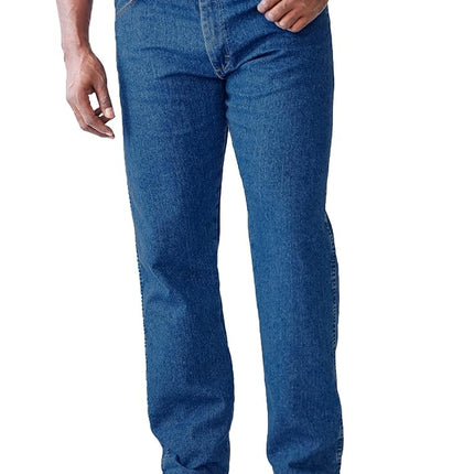 Wrangler Jean elástico robusto para hombre, lavado a la piedra, 50x30