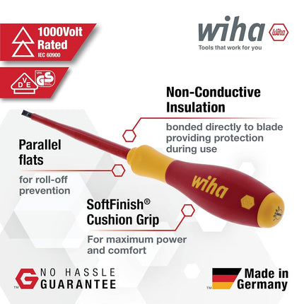 Wiha 32097 | 7 Piece Insulated SoftFinish Screwdriver Set