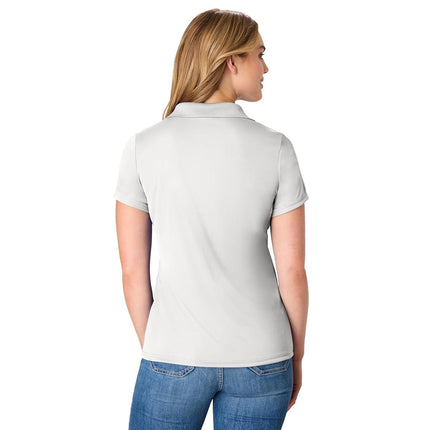 Hanes Sport Women's Cool DRI Performance Polo,White,Small