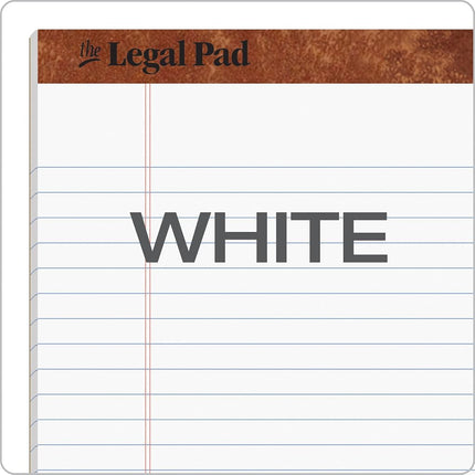 TOPS The Legal Pad Writing Pads, 8-1/2 x 11-3/4, Legal Rule, 50 Sheets, 12 Pack (7533), White