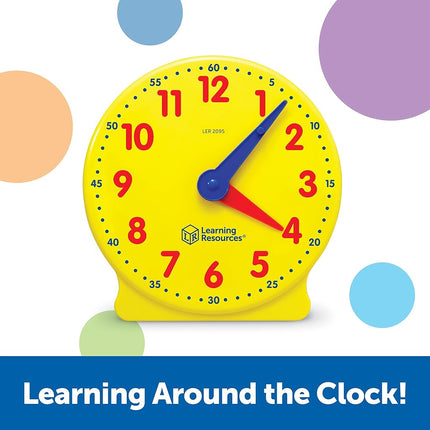 Learning Resources Big Time Student Clock, Ages 5+, Hands-On Time Teaching Aid, Colour-Coded Educational Toy for Early Maths & Telling Skills