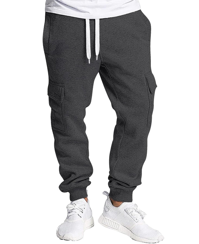 Southpole Men's Sweatpants, Heather Charcoal, X-La
