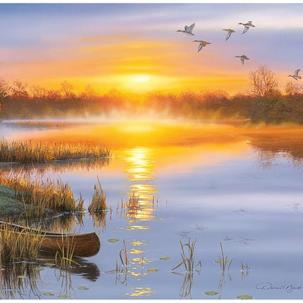 Buffalo Games - Darrell Bush - Solitude d'Automne - Puzzle de 1000 pièces pour adultes - Un défi parfait pour les soirées jeux - Taille finale : 67,9 cm x 50,2 cm