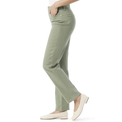 Gloria Vanderbilt Women's Amanda Classic High Rise Tapered Jean Standard, Garden Sage, 10