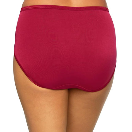 Vanity Fair Women's My Favorite Pants Illumination Hi-Cut Brief #13108, Gallahad Red, 6