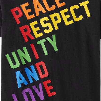 T-shirt à manches courtes et motif "Positive Vibes" pour garçons The Children's Place, collection Pride, taille S