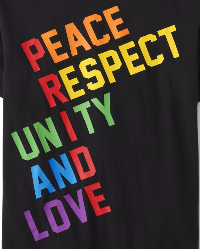 The Children's Place Boys Positive Vibes Graphic Short Sleeve Tee, Pride, XX-Large