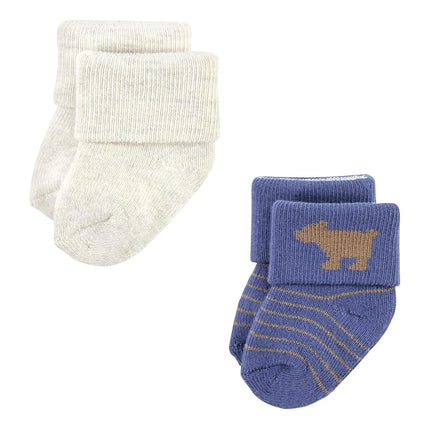 Hudson Baby Chaussettes nouveau-né et en tissu éponge en coton riche unisexe pour bébé, motif ours, 0-6 mois, lot de 12 ours, 0-6 mois