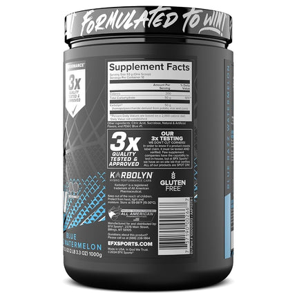 EFX Karbolyn Fuel Perormance Carb 1kg - Blue Razz Watermelon, 1kg, Blue Razz Watermelon1 kilograms