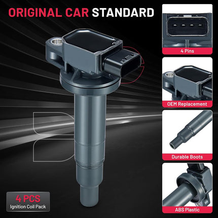BDFHYK Ignition Coil Pack UF316 for Toyota Echo 2000-2005 Prius 2001-2009
