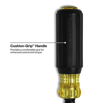 Klein Tools 32527HD KNECT 11-in-1 HVAC Multi-Bit Screwdriver/Nut Driver, Impact Rated with Phillips, Slotted, Square, and Schrader Bits