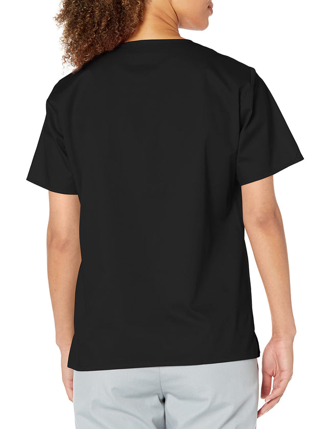 WonderWink Women's University of Missouri V-Neck Top Medical Scrubs Shirt, Black, X-Small
