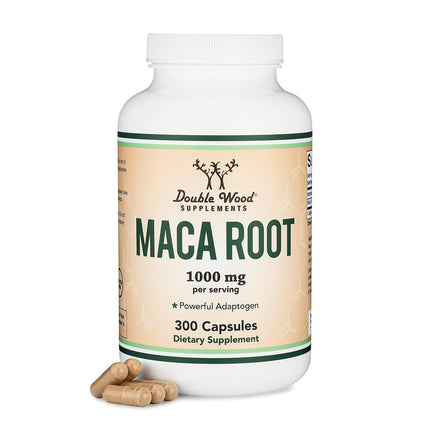 Double Wood Supplements Maca Root Capsules (Black 
