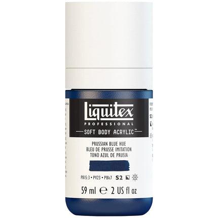 Liquitex Professional Soft Body Acrylic Paint 2-oz bottle, Prussian Blue Hue