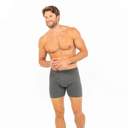 Gildan Men's Underwear Covered Waistband Boxer Briefs, Multipack, Black (5-Pack), XXLarge (Pack of 5)