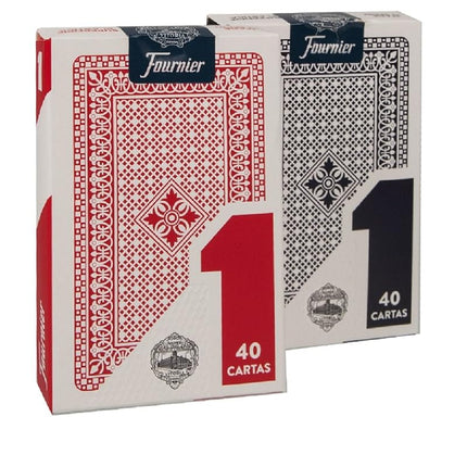 FOURNIER-no1 40 Spanish Card Deck, Blue/Red, (20984)