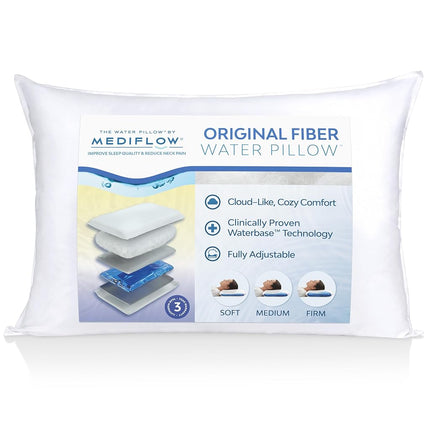 Mediflow Original Fibre Water Pillow – Adjustable 