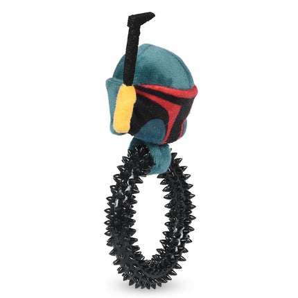 Star Wars para Mascotas Mordedor Anillo para Cachorros Boba Fett | Juguete Seguro para Cachorros en Etapa de Dentición | Regalos para Fans de Star Wars | 7 Pulgadas (FF19216)