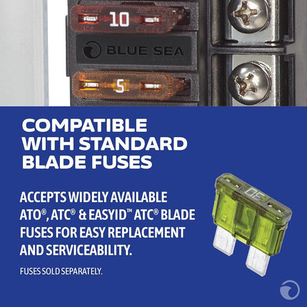 Bloque de fusibles compacto de 4 circuitos St Blade 5045 de Blue Sea Systems Talla única
