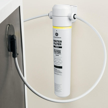 GE Under Sink Water Filter Replacement, Reduces Sediment, Rust & Other Impurities from Water, Easy Install, Fits GXRLQK Filtration System, Replace Every 6 Months, FQK1K
