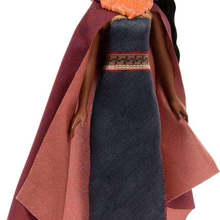 Mattel Disney Moana 2 Matangi Fashion Doll with 3 Accessories, Removable Outfit with Cape, Head Piece, Shoulder Piece & Anklet, Inspired by The Movie
