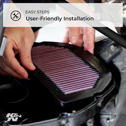 K&N Engine Air Filter: High Performance, Premium, Powersport Air Filter: Fits 2007-2012 SUZUKI (GSX1300BK B-King) SU-1348